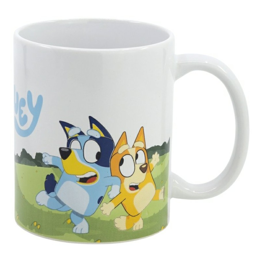 Hot Bluey Taza Ceramica 325 Ml En Caja De Regalo Bluey Walk