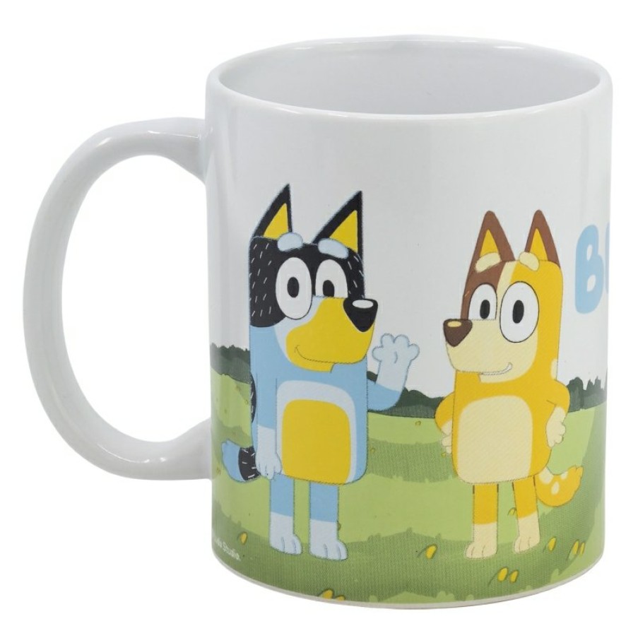 Hot Bluey Taza Ceramica 325 Ml En Caja De Regalo Bluey Walk