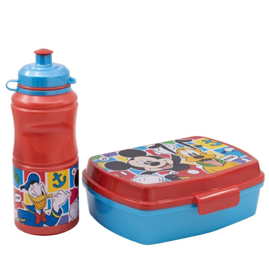 Online MicOnline Mouse Set Vuelta Al Cole En Caja Regalo (Botella Sport Easy Hold 380 Ml Y Sandwichera Rectangular) Mickey Mouse Better Together