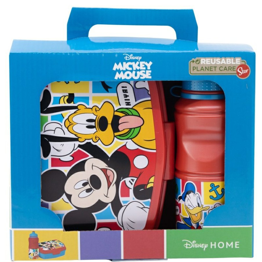 Online MicOnline Mouse Set Vuelta Al Cole En Caja Regalo (Botella Sport Easy Hold 380 Ml Y Sandwichera Rectangular) Mickey Mouse Better Together