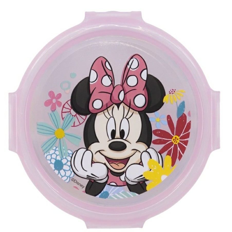 New Minnie Mouse Recipiente Redondo 270 Ml Minnie Mouse Spring Look