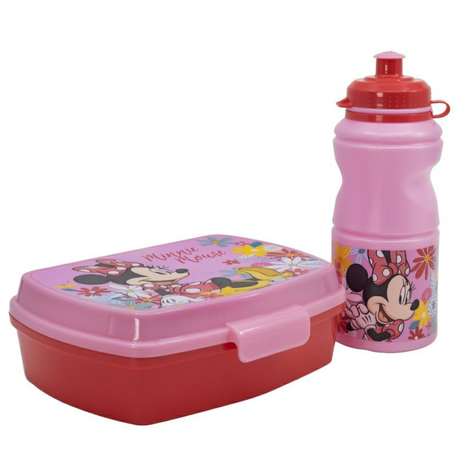 Online Minnie Mouse Set Vuelta Al Cole En Caja Regalo (Botella Sport Easy Hold 380 Ml Y Sandwichera Rectangular) Minnie Mouse Spring Look