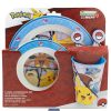 Hot Pokemon Set Micro 5 Pcs (Plato, Cuenco, Vaso 260 Ml Y Cubiertos) Pokemon Distortion