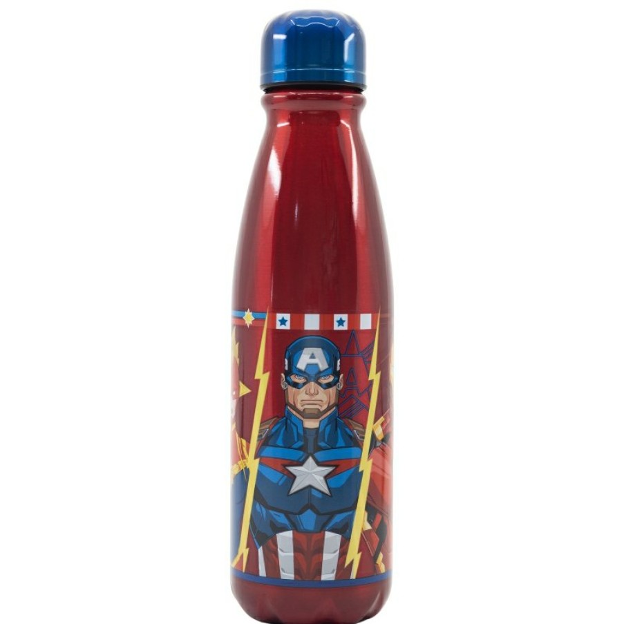 Hot Avengers Botella Aluminio Infantil 600 Ml Avengers Invincible Force