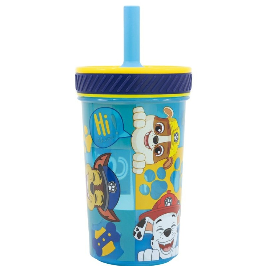 Best Patrulla Canina Vaso Pp Antivuelco Con Pajita De Silicona 370 Ml Paw Patrol Boy Hi There