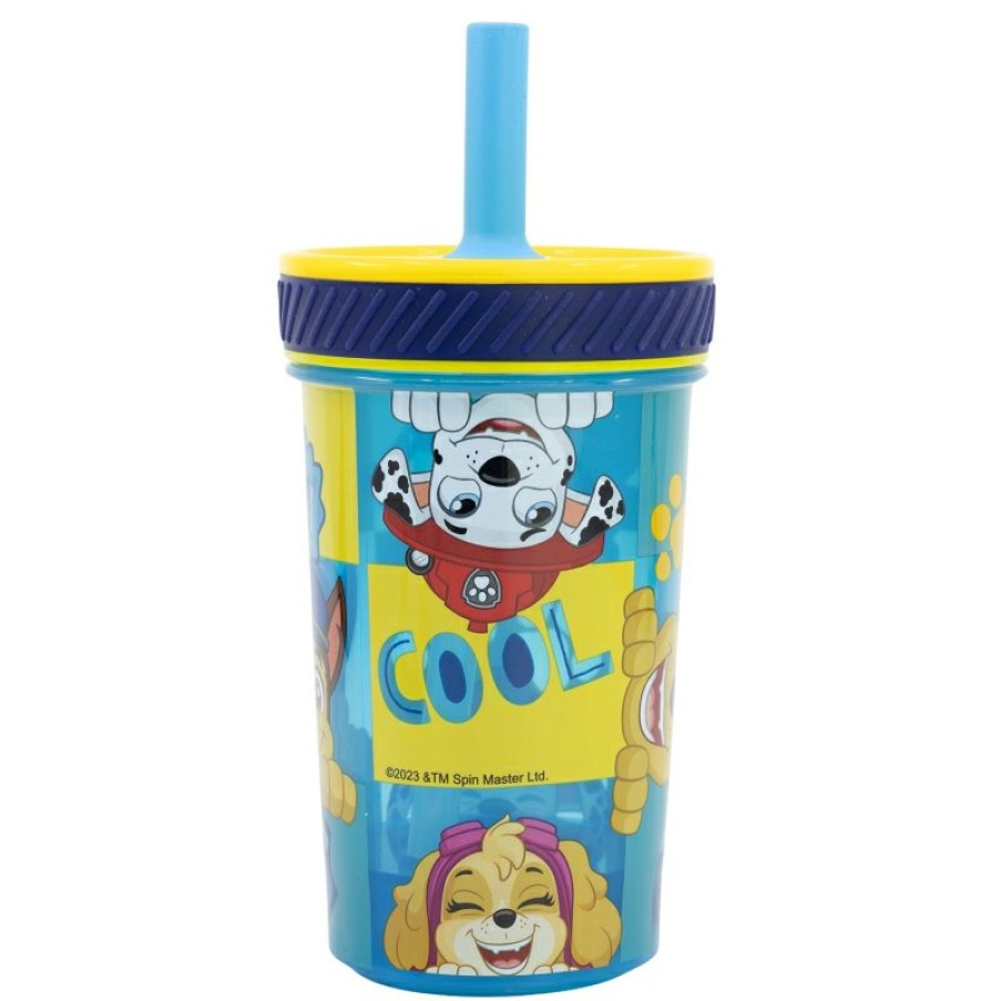 Best Patrulla Canina Vaso Pp Antivuelco Con Pajita De Silicona 370 Ml Paw Patrol Boy Hi There