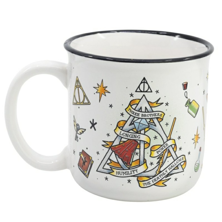 New Harry Potter Taza Ceramica Desayuno 400 Ml En Caja Regalo Harry Potter Magic Symbols