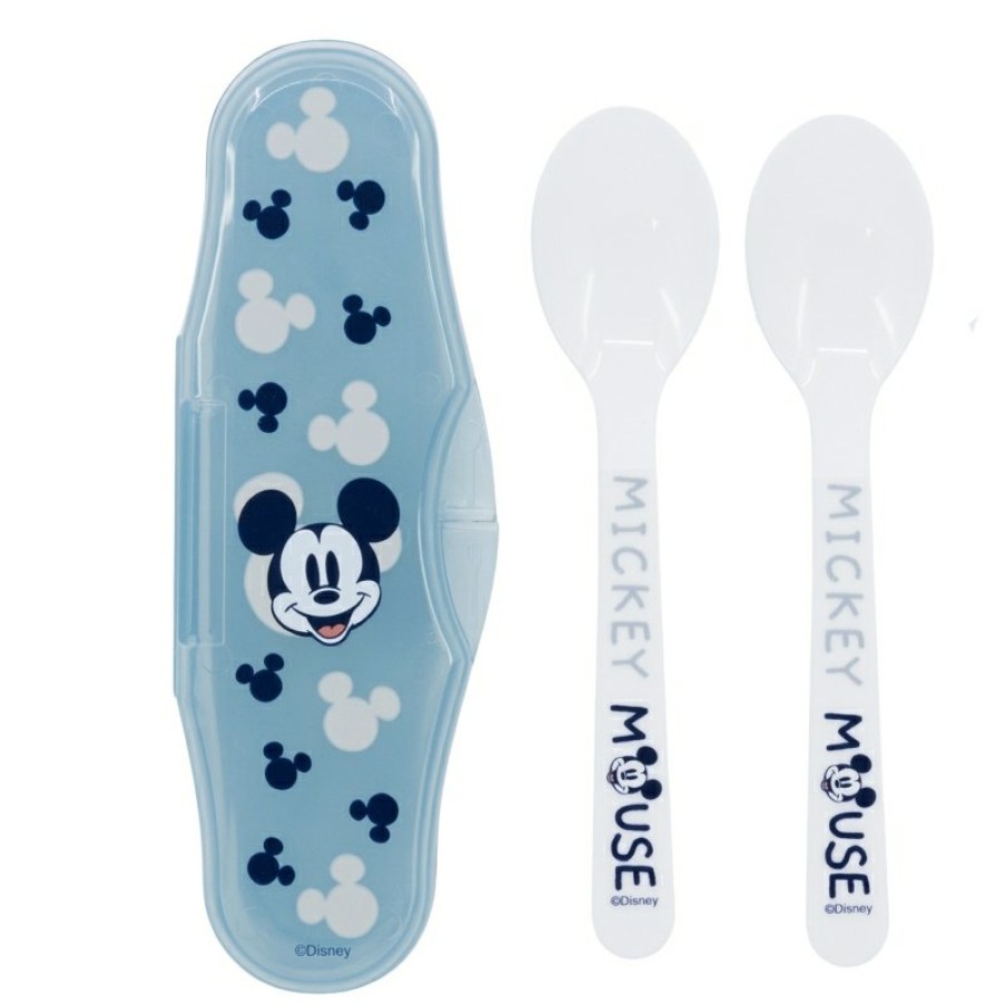 Wholesale MicWholesale Mouse Estuche Toddler 2 Cucharas Pp Mickey Mouse Full Of Smiles