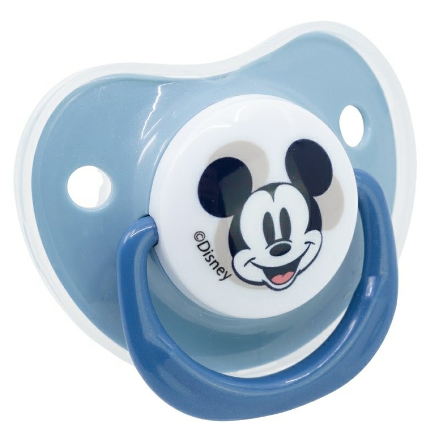 Best MicBest Mouse Set 2 Chupetes Tetina Anatomica Silicona 0 A 6 M Con Funda Mickey Mouse Full Of Smiles