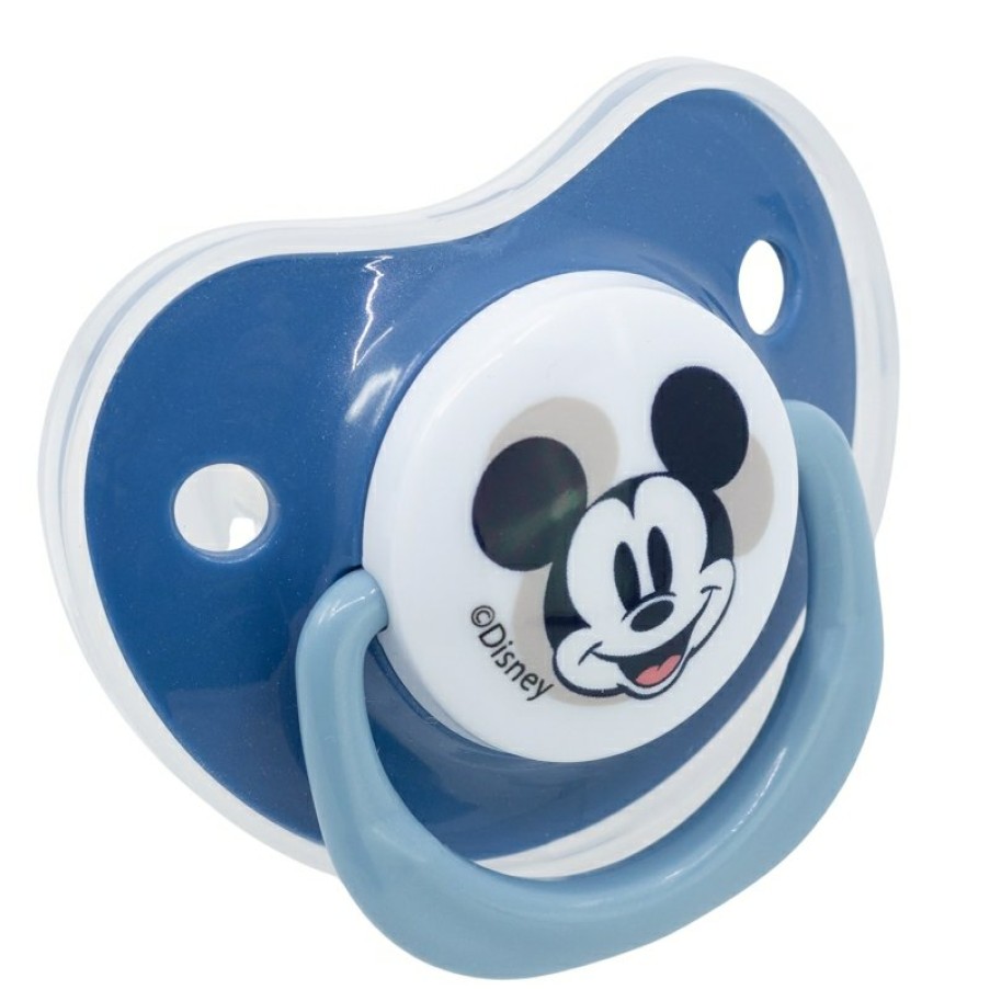 Best MicBest Mouse Set 2 Chupetes Tetina Anatomica Silicona +6 M Con Funda Mickey Mouse Full Of Smiles