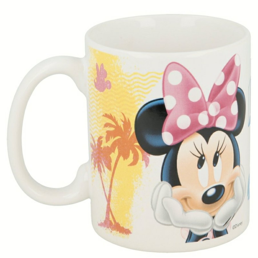 New Minnie Mouse Taza Ceramica 325 Ml En Caja Regalo Minnie Summer Crush