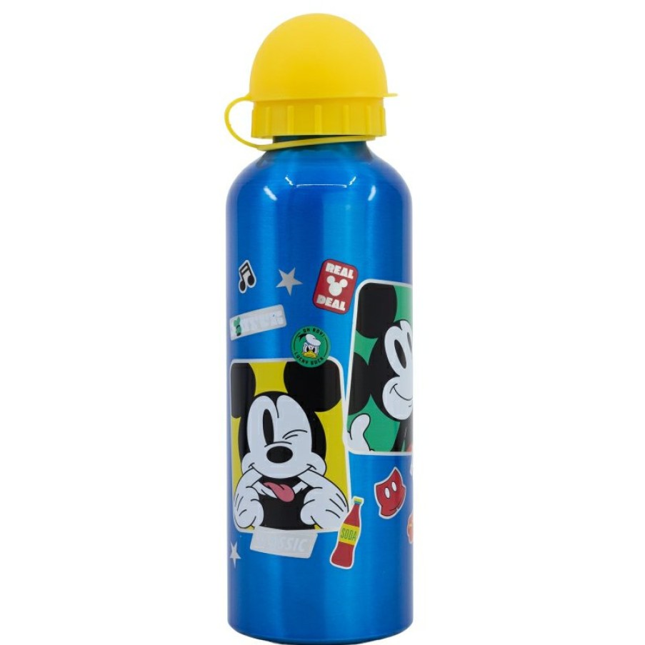 New MicNew Mouse Botella Aluminio Alta 530 Ml Mickey Mouse Fun-Tastic