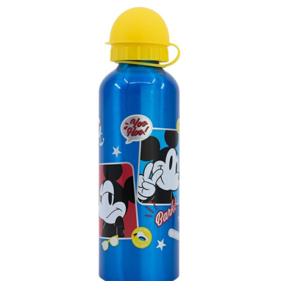 New MicNew Mouse Botella Aluminio Alta 530 Ml Mickey Mouse Fun-Tastic