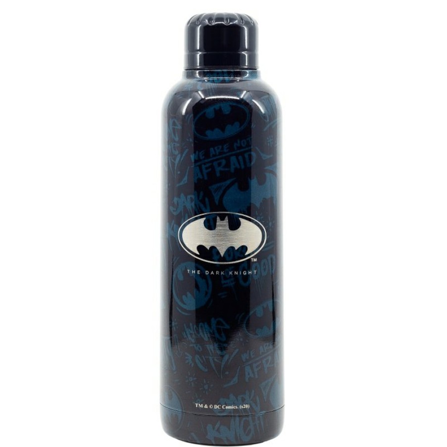 New Batman Botella Termo Acero Inoxidable 515 Ml Batman Symbol