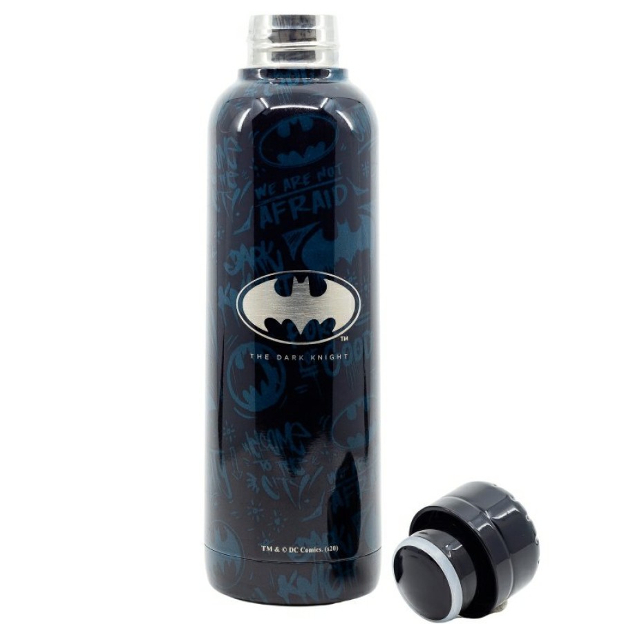 New Batman Botella Termo Acero Inoxidable 515 Ml Batman Symbol