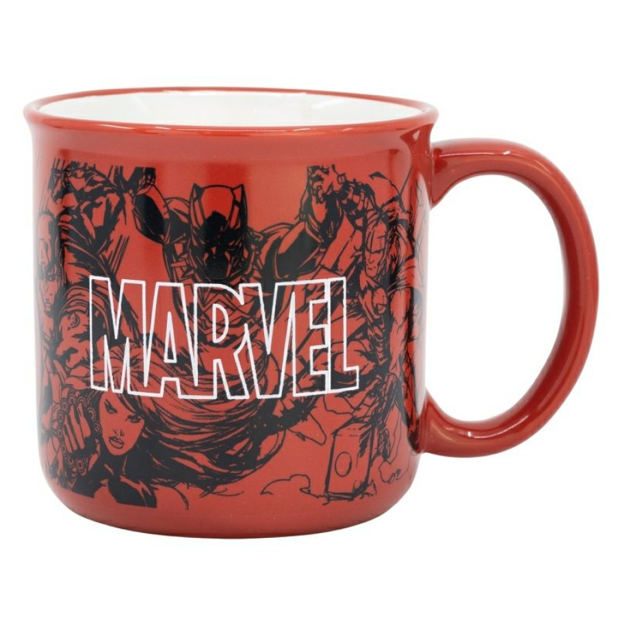 Clearance Avengers Taza Ceramica Desayuno 400 Ml En Caja Regalo Marvel Pattern