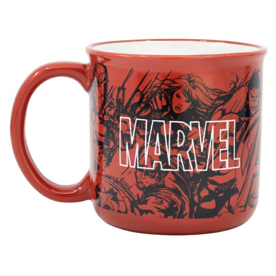 Clearance Avengers Taza Ceramica Desayuno 400 Ml En Caja Regalo Marvel Pattern