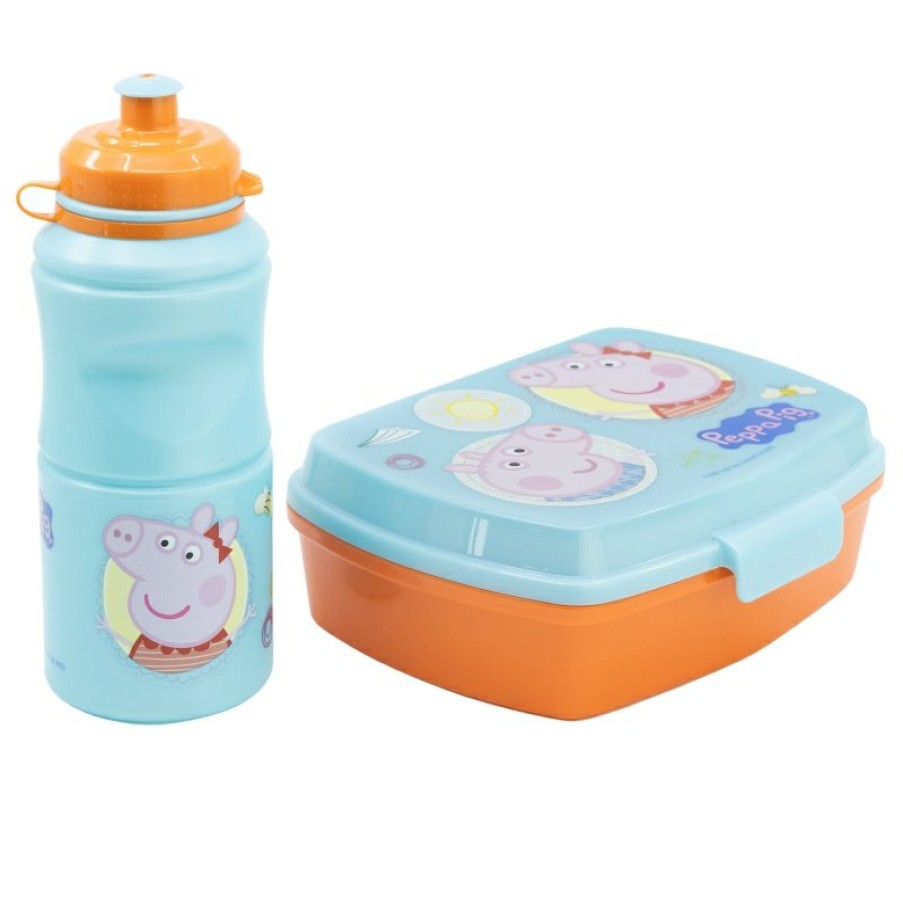 Wholesale Peppa Pig Set Vuelta Al Cole En Caja Regalo (Botella Sport Easy Hold 380 Ml Y Sandwichera Rectangular) Peppa Pig Core 2022