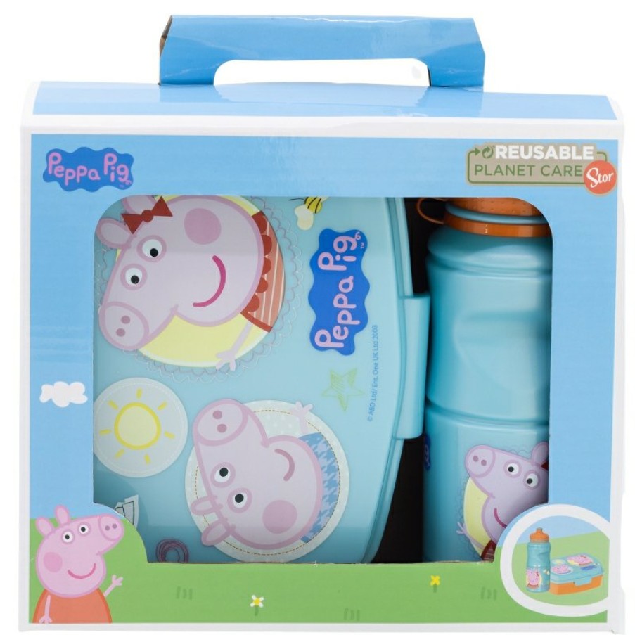 Wholesale Peppa Pig Set Vuelta Al Cole En Caja Regalo (Botella Sport Easy Hold 380 Ml Y Sandwichera Rectangular) Peppa Pig Core 2022