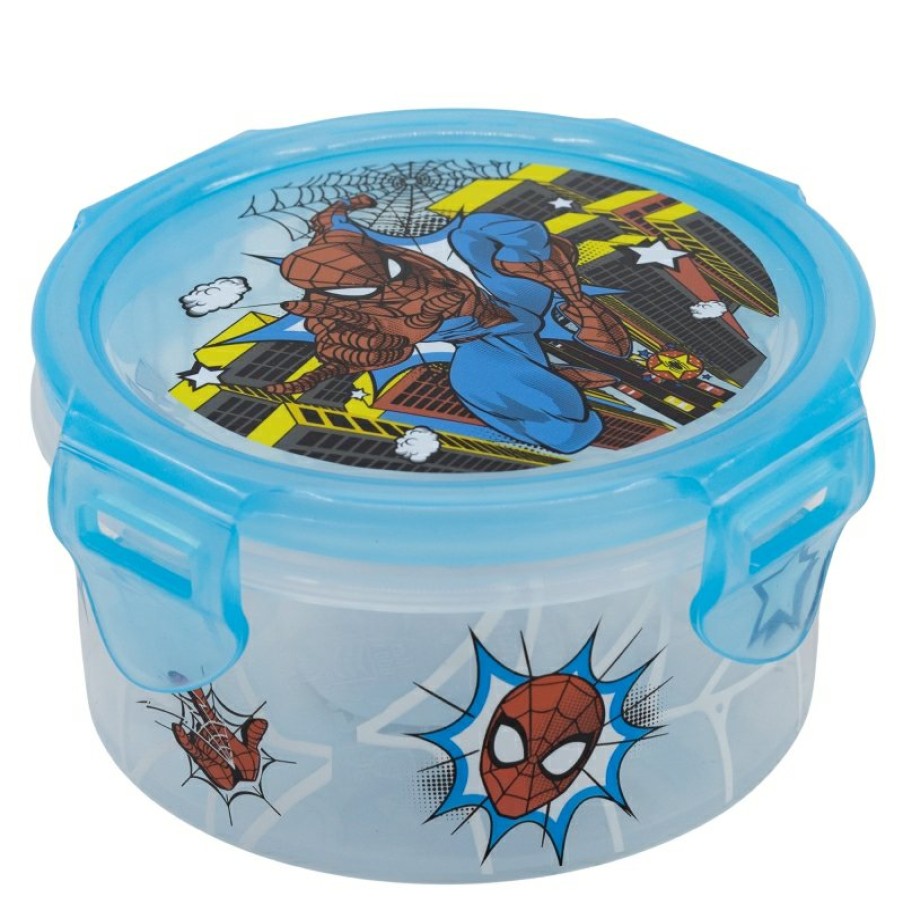 New Spider-Man Recipiente Redondo 270 Ml Spiderman Arachnid Grid