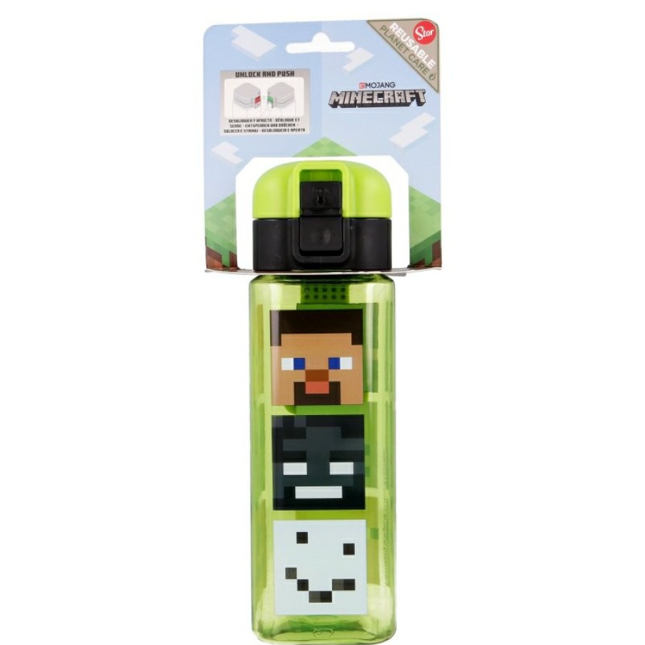 Best Minecraft Botella Robot Con Cierre 550 Ml Minecraft