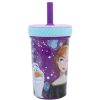 Wholesale Frozen Vaso Pp Antivuelco Con Pajita De Silicona 370 Ml Frozen Violet