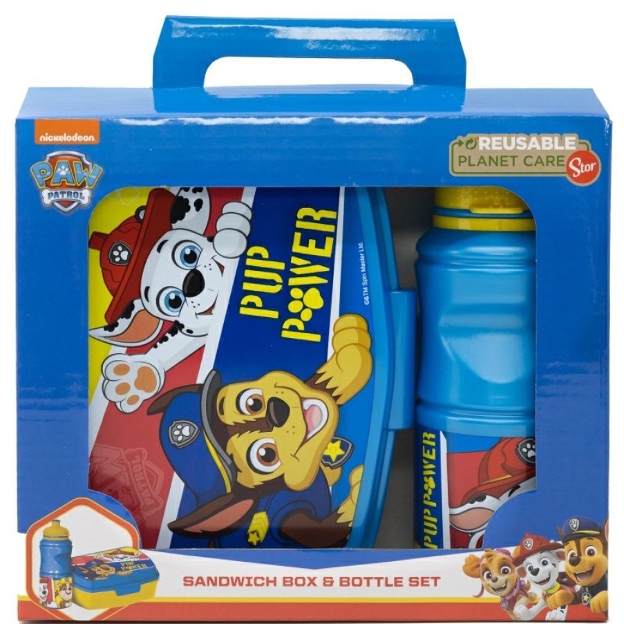 Best Patrulla Canina Set Vuelta Al Cole En Caja Regalo (Botella Sport Easy Hold 380 Ml Y Sandwichera Rectangular) Paw Patrol Pup Power