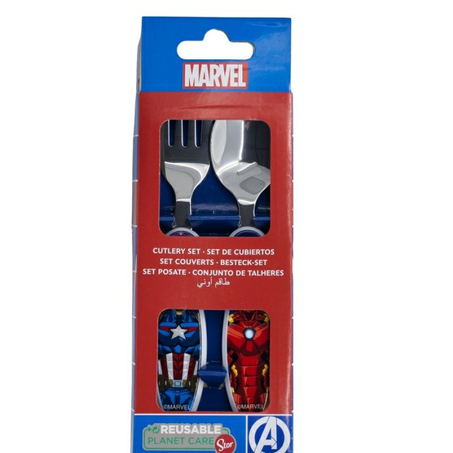 Wholesale Avengers Set Cubiertos Metalicos 2 Pcs Avengers Invincible Force