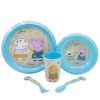 Wholesale Peppa Pig Set Easy 5 Pcs (Plato, Cuenco, Vaso 260 Ml Y Cubiertos) En Estuche Peppa Core 2022